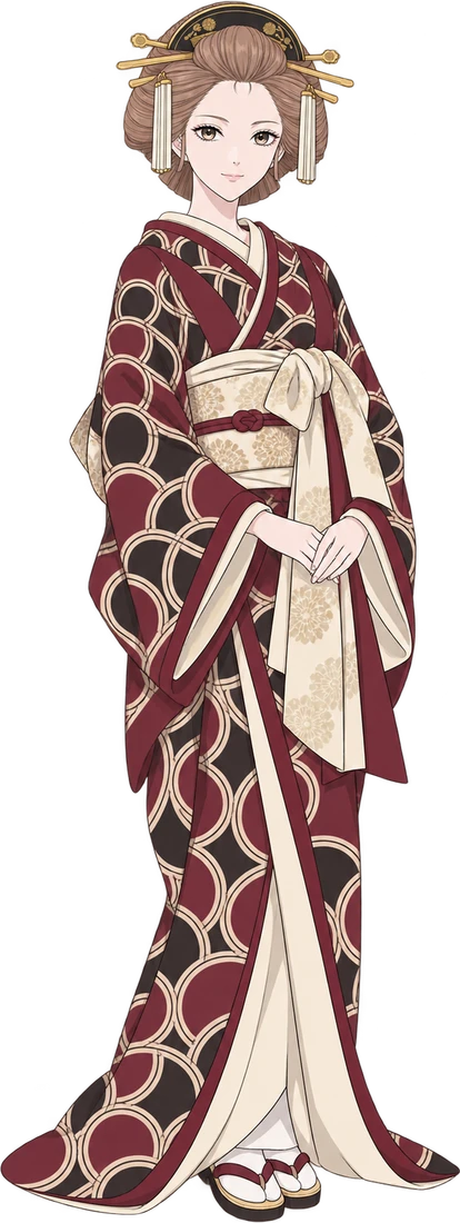 AI-generated fan illustration of Asagiri, standing in full.