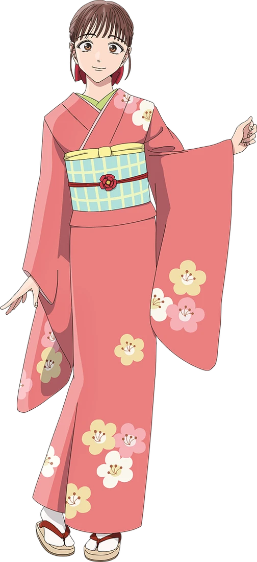 Official anime illustration of Miwako Kirigaya, standing in full.