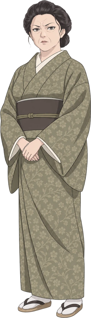 AI-generated fan illustration of Tamaki, standing in full.